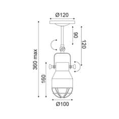 ACA ACA Lighting Spot nástěnné a stropní svítidlo EG169901CW