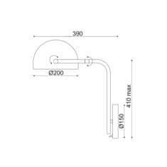 ACA ACA Lighting Vintage nástěnné svítidlo ML306061W