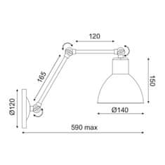 ACA ACA Lighting Spot nástěnné a stropní svítidlo EG168871WB