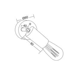 ACA ACA Lighting Spot nástěnné a stropní svítidlo SUT1911PC