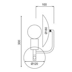 ACA ACA Lighting Avantgarde nástěnné svítidlo V362981W