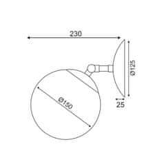 ACA ACA Lighting Avantgarde nástěnné a stropní svítidlo V360501W