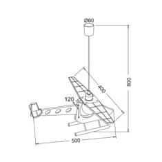 ACA ACA Lighting Dětské závěsné svítidlo MD20061