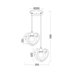 ACA ACA Lighting Dětské závěsné svítidlo MD70832