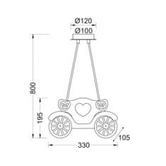 ACA ACA Lighting Dětské závěsné svítidlo MD110042P