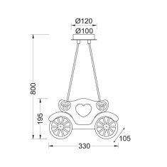 ACA ACA Lighting Dětské závěsné svítidlo MD110042B