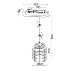 ACA ACA Lighting Dětské závěsné svítidlo MD150411B