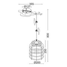 ACA ACA Lighting Dětské závěsné svítidlo MD150411P