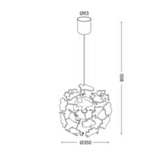 ACA ACA Lighting Dětské závěsné svítidlo MD160224AIR