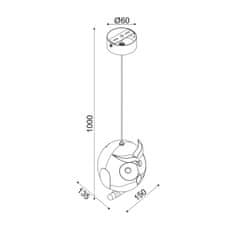 ACA ACA Lighting Dětské závěsné svítidlo ZN160201PBL