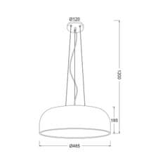 ACA ACA Lighting Avantgarde závěsné svítidlo OD5390MB