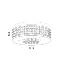 ACA ACA Lighting Crystal stropní svítidlo DLA6195G