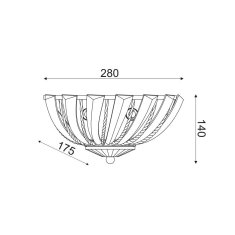 ACA ACA Lighting Crystal nástěnné svítidlo LUCA292W