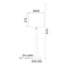 ACA ACA Lighting Textile stojanové svítidlo ML306411FB