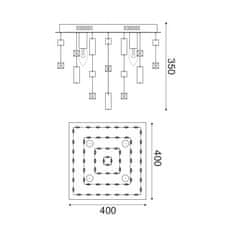 ACA ACA Lighting Crystal stropní svítidlo SOMER404C