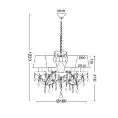 ACA ACA Lighting Acryl závěsné svítidlo SF35045P