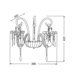 ACA ACA Lighting Acryl nástěnné svítidlo SF633122W