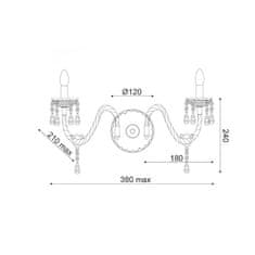 ACA ACA Lighting Acryl nástěnné svítidlo SF63992WC