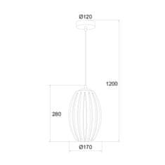 ACA ACA Lighting Acryl závěsné svítidlo SF810