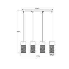 ACA ACA Lighting Style závěsné svítidlo FW50504