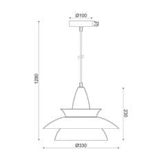 ACA ACA Lighting Style závěsné svítidlo KS07881PMT