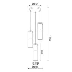 ACA ACA Lighting Style závěsné svítidlo V371973PCH