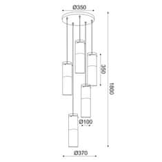 ACA ACA Lighting Style závěsné svítidlo V371975PCH