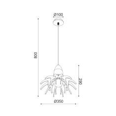 ACA ACA Lighting Style závěsné svítidlo ZM170031P