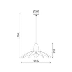 ACA ACA Lighting Style závěsné svítidlo ZM170041P