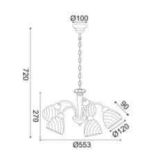 ACA ACA Lighting Prim závěsné svítidlo DLX7395