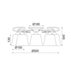 ACA ACA Lighting Prim stropní svítidlo EG165765CBW