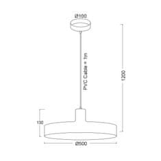 ACA ACA Lighting Prim závěsné svítidlo OD5392MBK