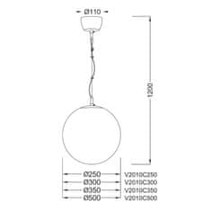 ACA ACA Lighting Prim závěsné svítidlo V2010C500