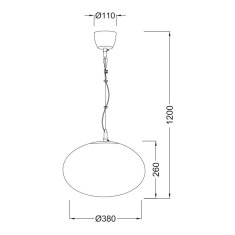 ACA ACA Lighting Prim závěsné svítidlo V24012380