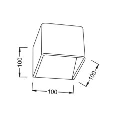 ACA ACA Lighting Wall a amp;Ceiling LED nástěnné svítidlo L35037BK