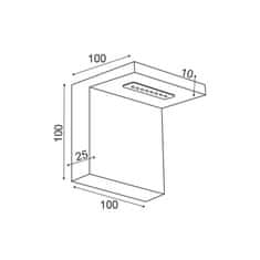 ACA ACA Lighting Wall a amp;Ceiling LED nástěnné svítidlo L36291BK