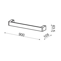 ACA ACA Lighting Wall a amp;Ceiling nástěnné svítidlo ZD810418LEDBK