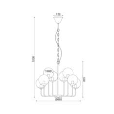 ACA ACA Lighting Vintage závěsné svítidlo OD905808PAM