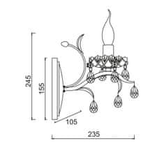 ACA ACA Lighting Elegant nástěnné svítidlo DL9341WWG