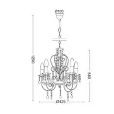 ACA ACA Lighting Elegant závěsné svítidlo SF63185