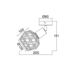 ACA ACA Lighting Spot svítidlo MC15611C