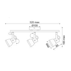 ACA ACA Lighting Spot nástěnné a stropní svítidlo MC167793R