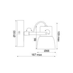 ACA ACA Lighting Spot nástěnné a stropní svítidlo MC171151