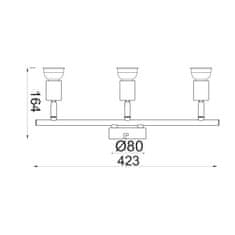 ACA ACA Lighting Spot stropní svítidlo MC634SL3