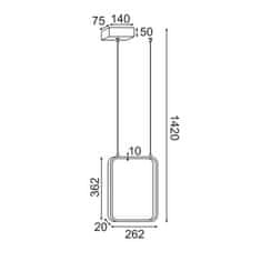 ACA ACA Lighting Decoled LED závěsné svítidlo V30LEDP26WH