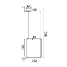 ACA ACA Lighting Decoled LED závěsné svítidlo V30LEDP36WH