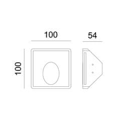 ACA ACA Lighting Gypsum zapuštěné sádrové svítidlo G8004MR