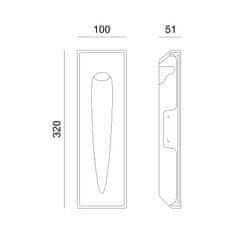 ACA ACA Lighting Gypsum zapuštěné sádrové svítidlo G8008MR