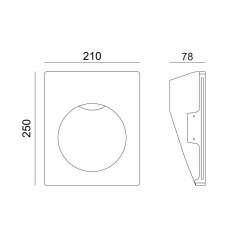 ACA ACA Lighting Gypsum zapuštěné sádrové svítidlo G8016G