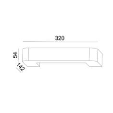 ACA ACA Lighting Gypsum nástěnné sádrové svítidlo G85191W